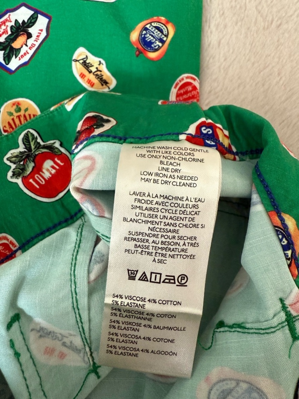 NWT Anthro Maeve The Colette Cropped Wide-Leg Pants Magic Fabric Green Size 28 - Picture 8 of 8